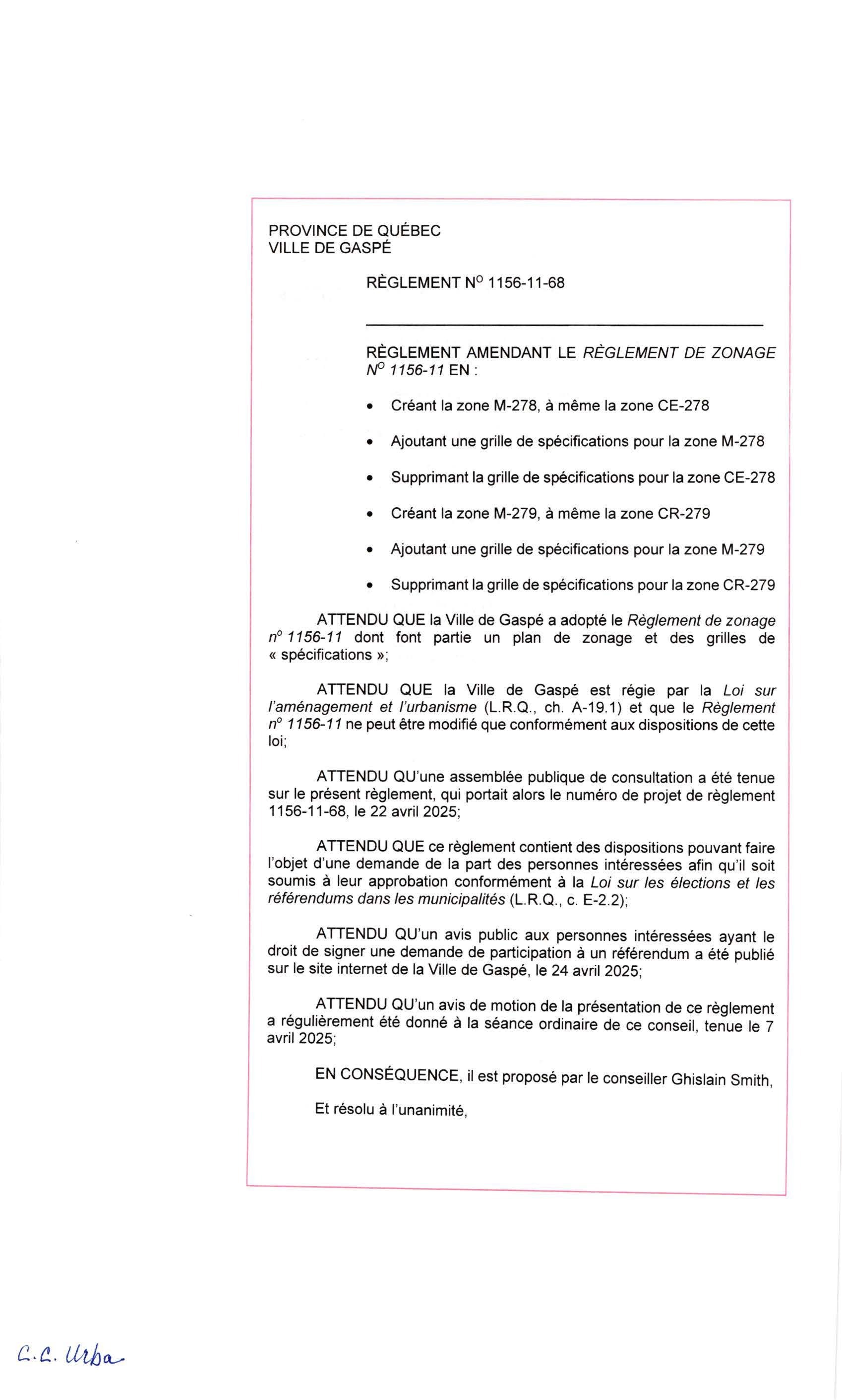 1156 11 68 créant M 278 et M 279 Page 1 3a0b7