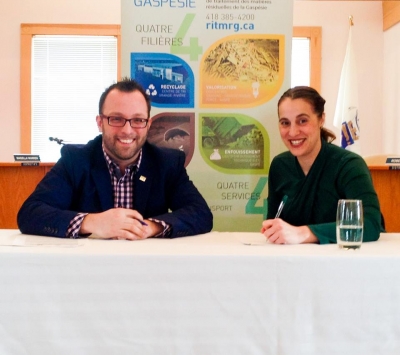 Des territoires durables : La Ville de Gaspé et la MRC Rocher-Percé  signent une nouvelle entente de partenariat!