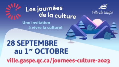 Célébrons les Journées de la culture 2023 à Gaspé!