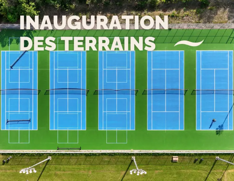 Inauguration des terrains de tennis
