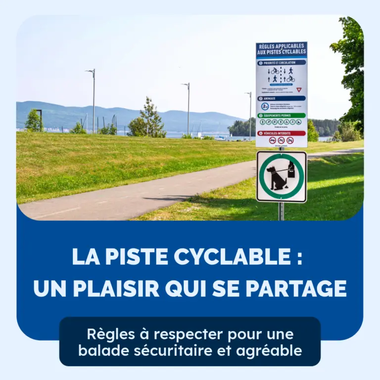 Rappel : Règlements des pistes cyclables