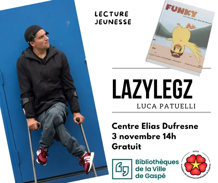 Lecture jeunesse avec Luca “Lazylegz” Patuelli
